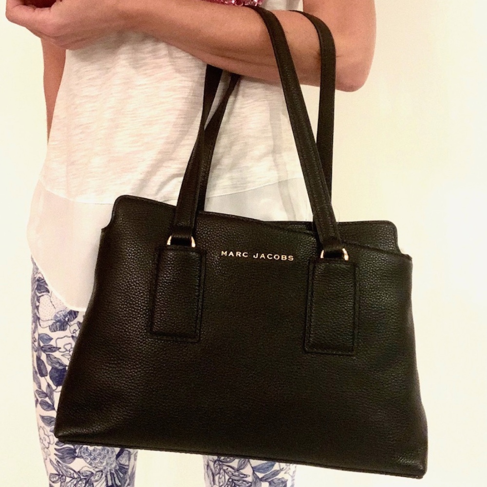 MARC JACOBS CITY LEATHER HANDBAG TOTE BAG